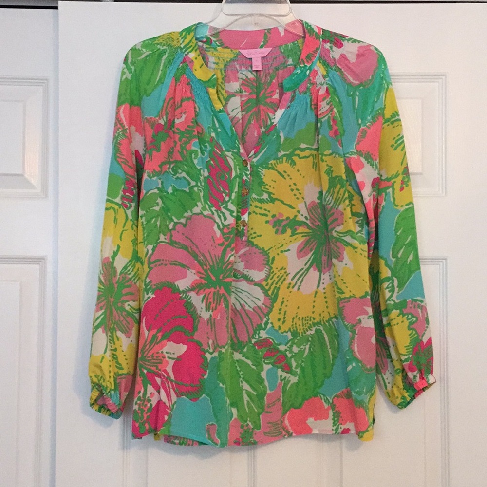 Lilly Pulitzer 🌴 Silk Blouse
